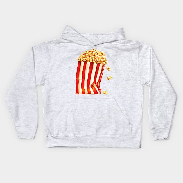 Popcorn Kids Hoodie by KellyGilleran